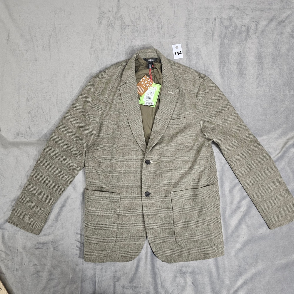 Houston White Mens Glen Plaid Blazer Brown Tan Sport Coat XL FA24HW344F NWT